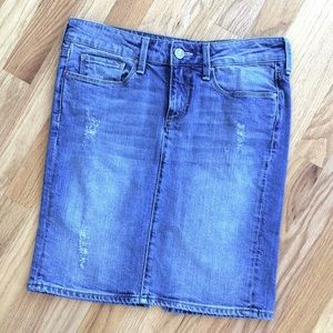 Mavi Jeans Co. Evelyn Distressed Denim Skirt Sz S